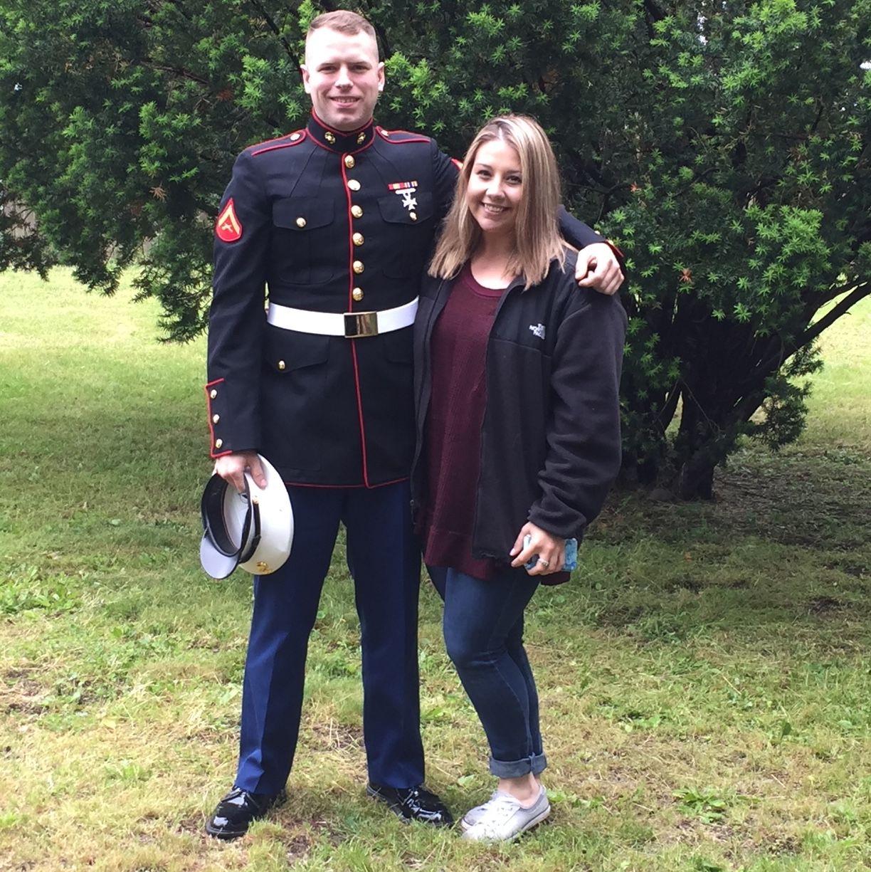 Right before Chris was part of a Memorial Day parade