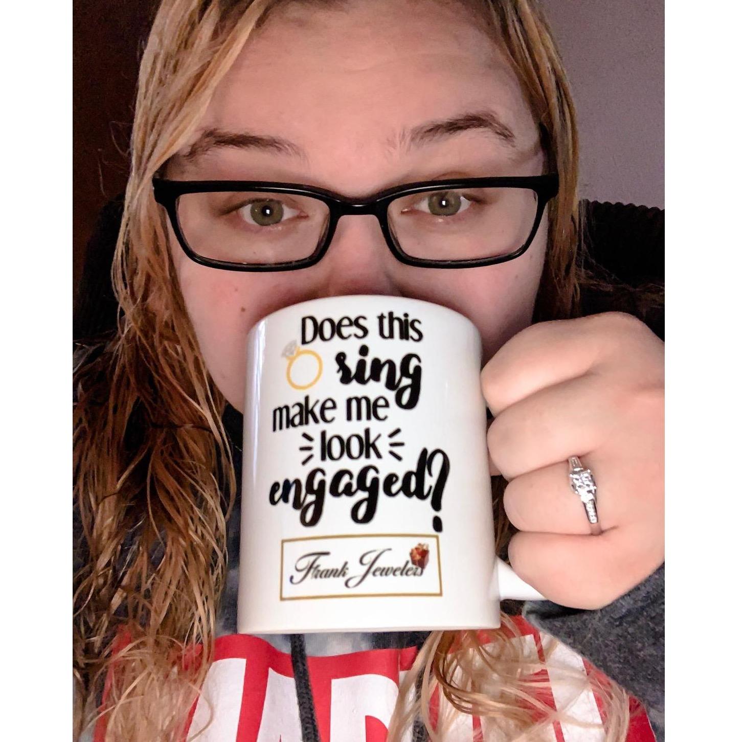 Autumn had to take the opportunity to show off her gorgeous engagement ring!