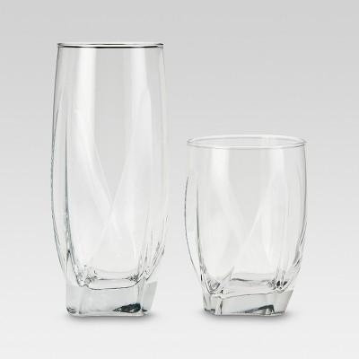 12pc Glass Ridley Assorted Tumblers - Threshold™