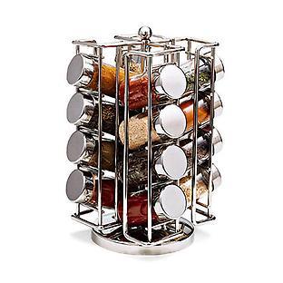 Chrome Spinning Spice Rack