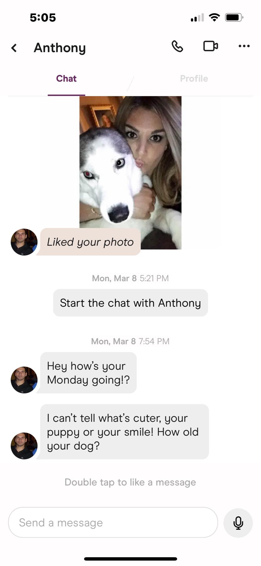 It all started with a “Hinge” message.