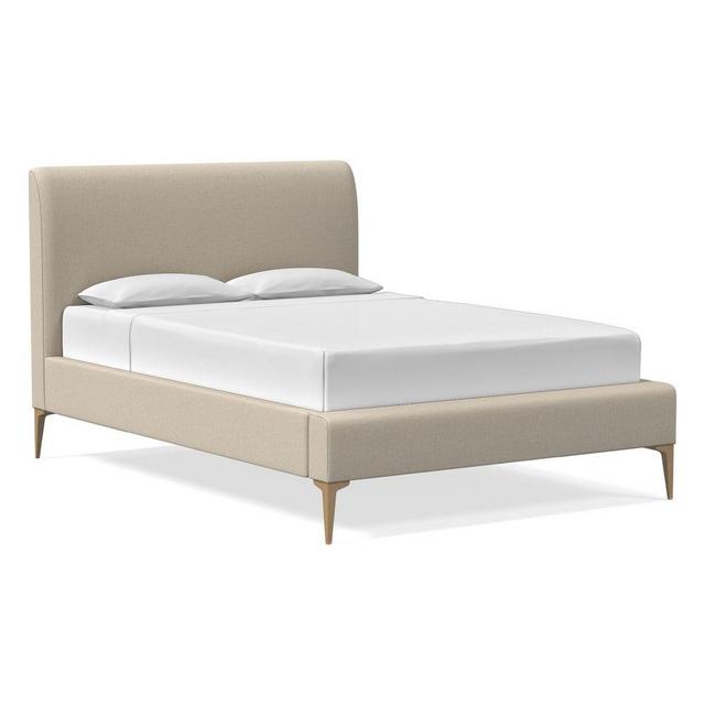 Andes Bed, Queen, Heathered Crosshatch, Natural, Light Bronze