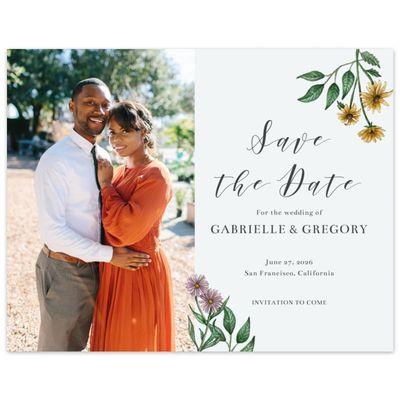 Mist, Grey Wedding Digital Save the Date - Mirasol Photo