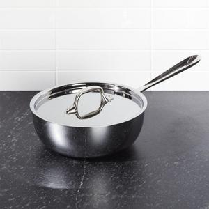 All Clad - All-Clad © d3 Stainless Steel 2-Qt. Saucier with Lid