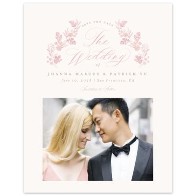 Dusty Pink Wedding Digital Save the Date - Reed Photo