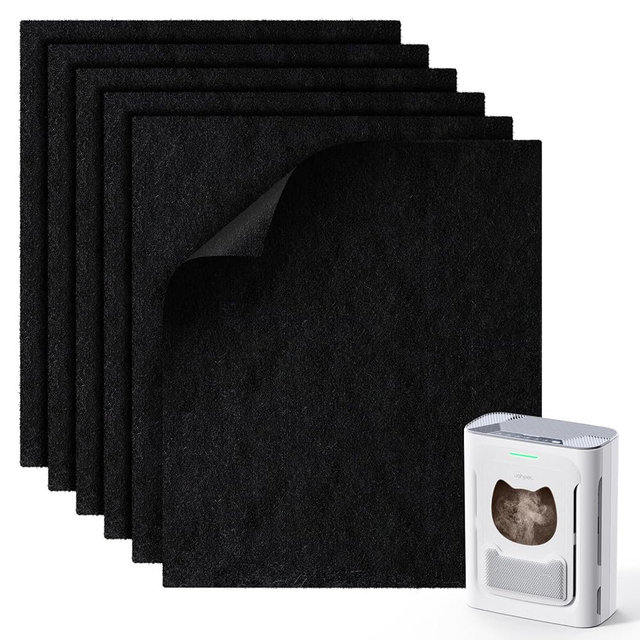 uahpet 6-Pack Washable Pre-Filters, Compatible with uahpet Air Purifier Slim & Mate, Replacement Filters to Trap Pet Hair, Fur, Dander, Dust
