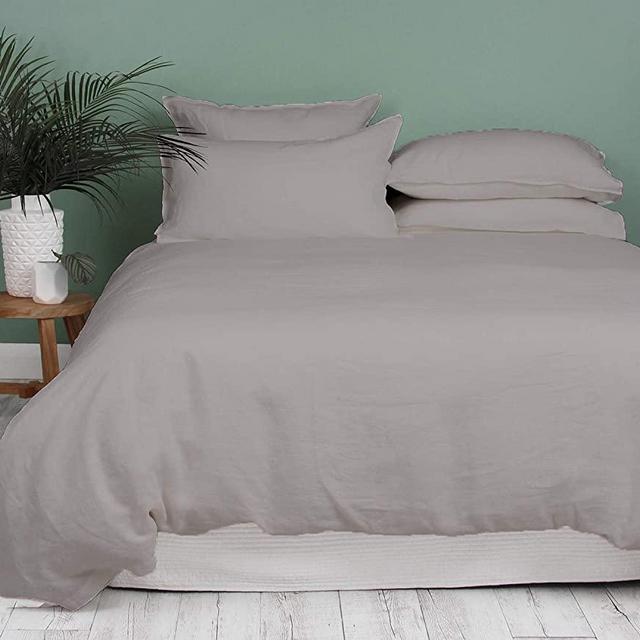 Kotton Culture Premium Duvet Cover Set 3 Piece with Zipper & Corner Ties 100% Egyptian Cotton 600 TC Luxurious 1 Duvet Cover 2 Pillow Shams (Oversized King, Silver)