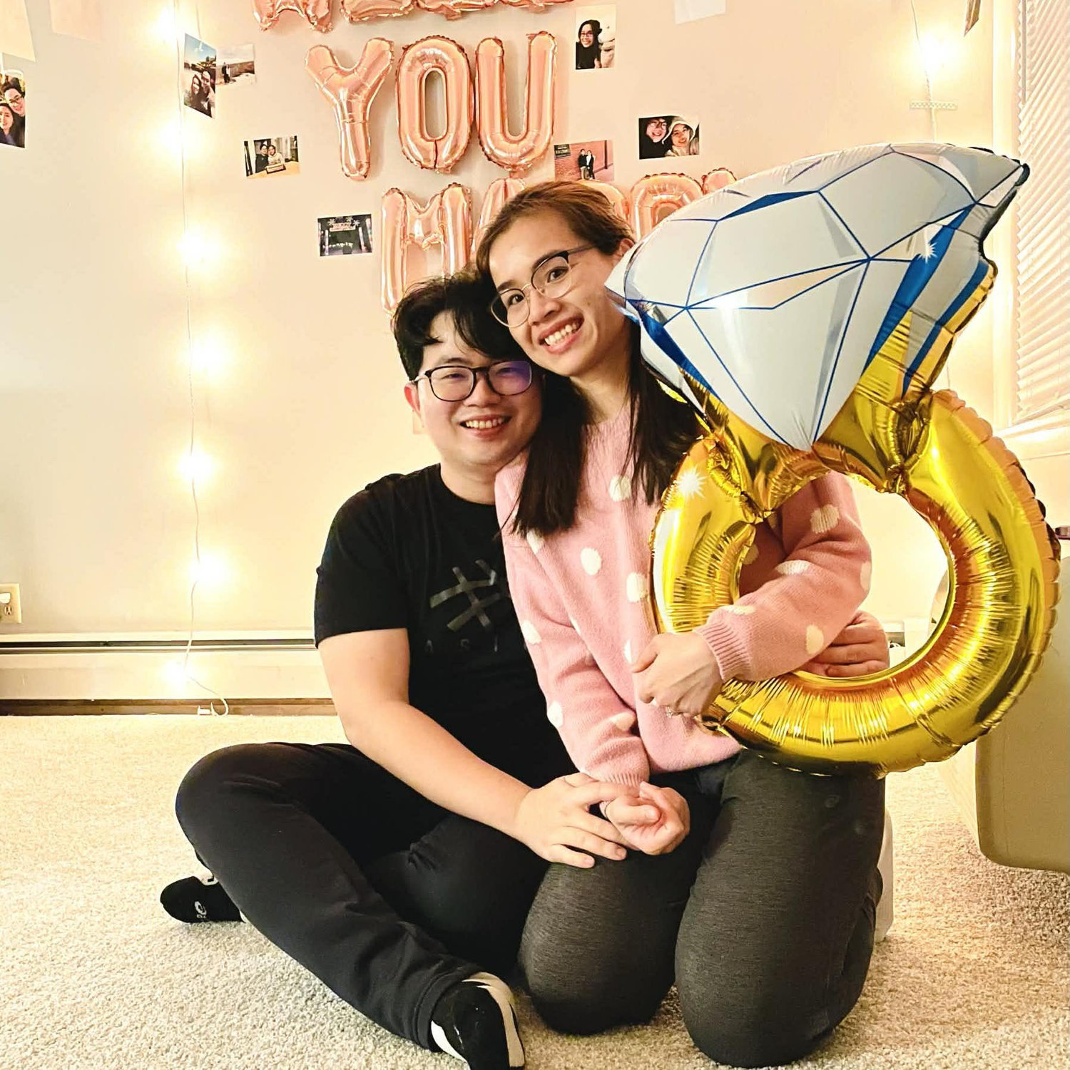 Just the two of us: Duc proposed to Nga during the same trip in Des Moines, IA