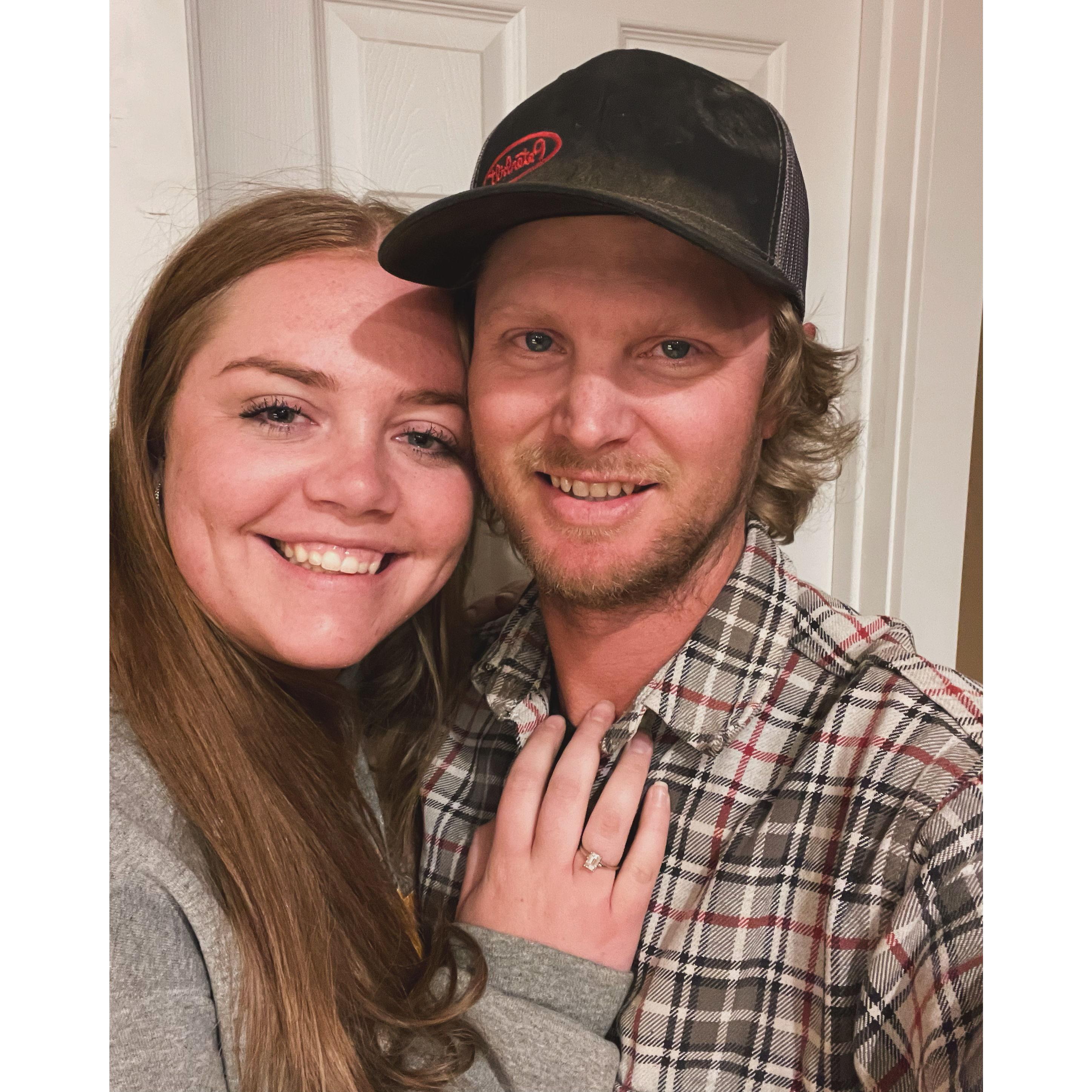 The night we got engaged :)