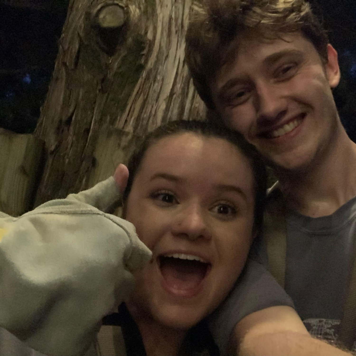 Caitlyn planned a date night for an aerial ropes course...and almost said I love you by accident because she was scared of falling from the ropes and dying, hahah.