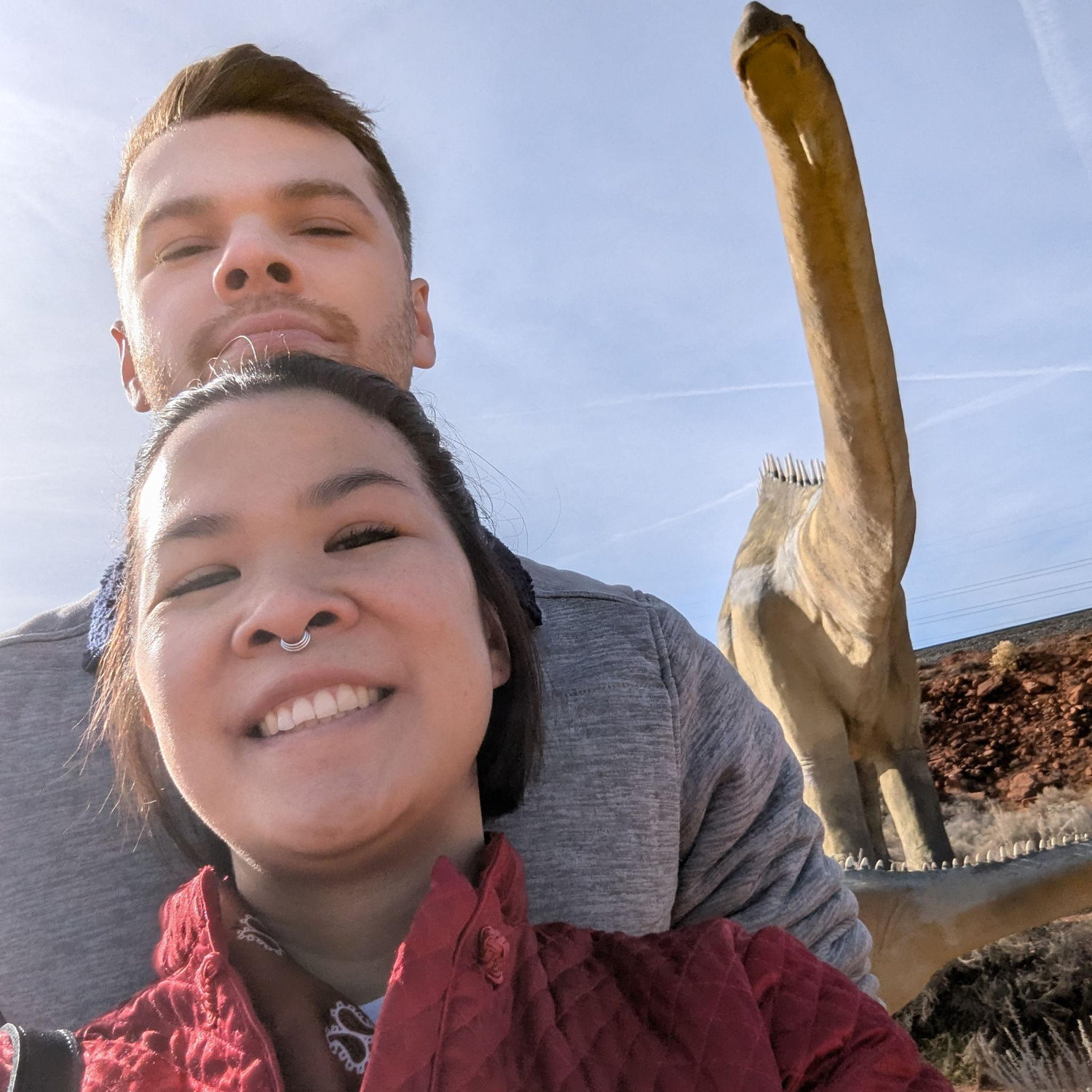 29 Nov 28: Walking with the dinosaurs at Moab Giants in Utah.