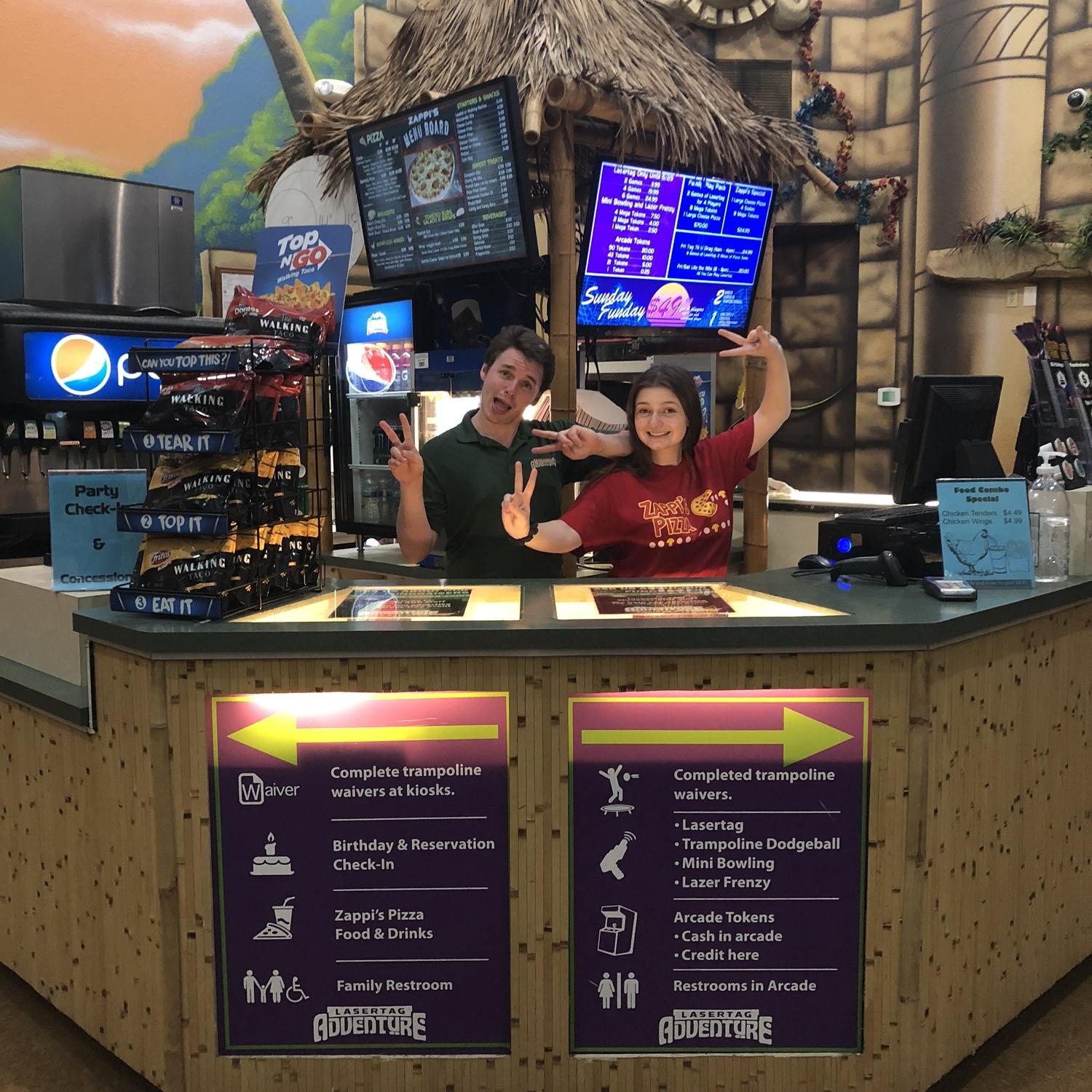 Working at Lasertag Adventure together ♥️