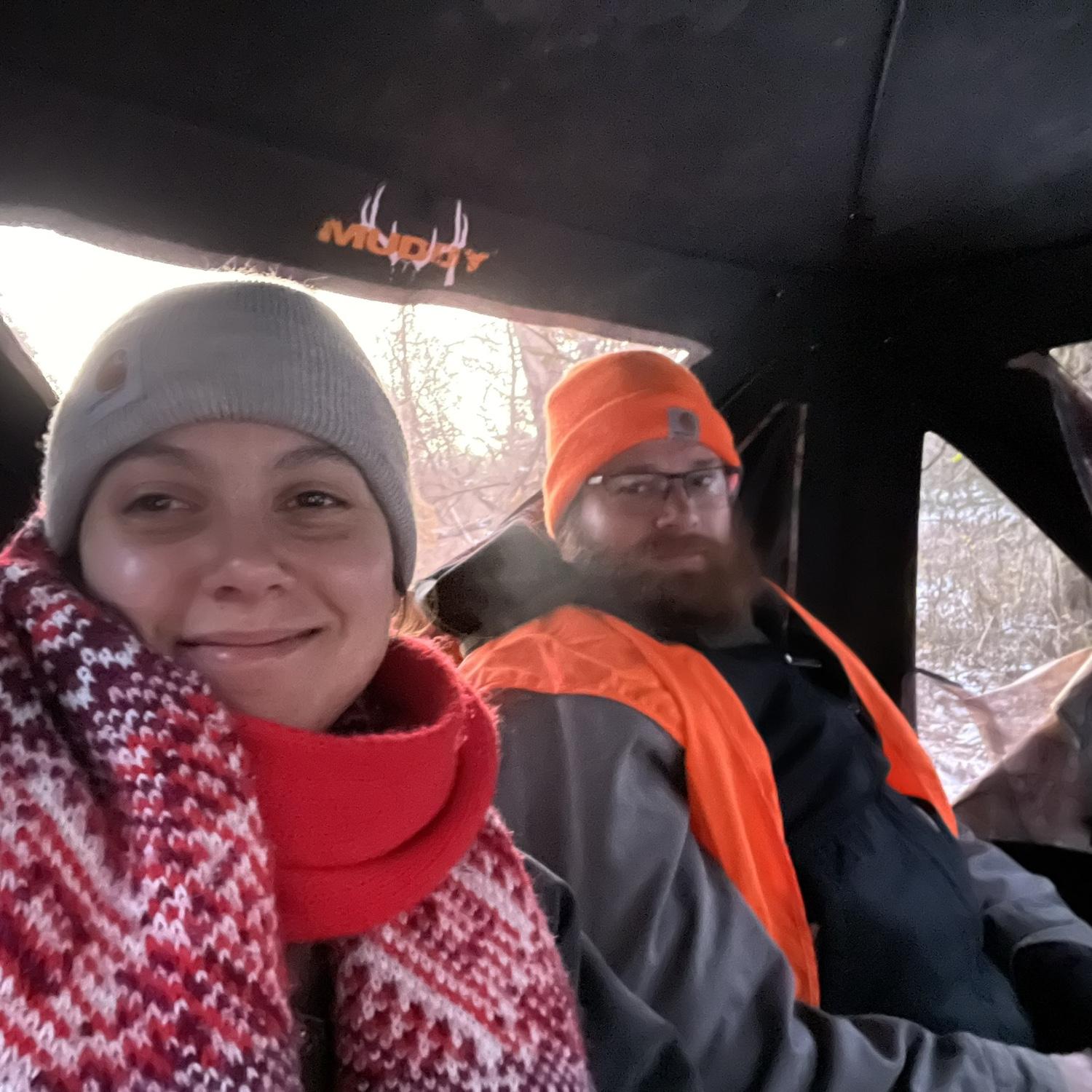 Tina talks and Tom vapes, an unsuccessful deer hunting strategy.