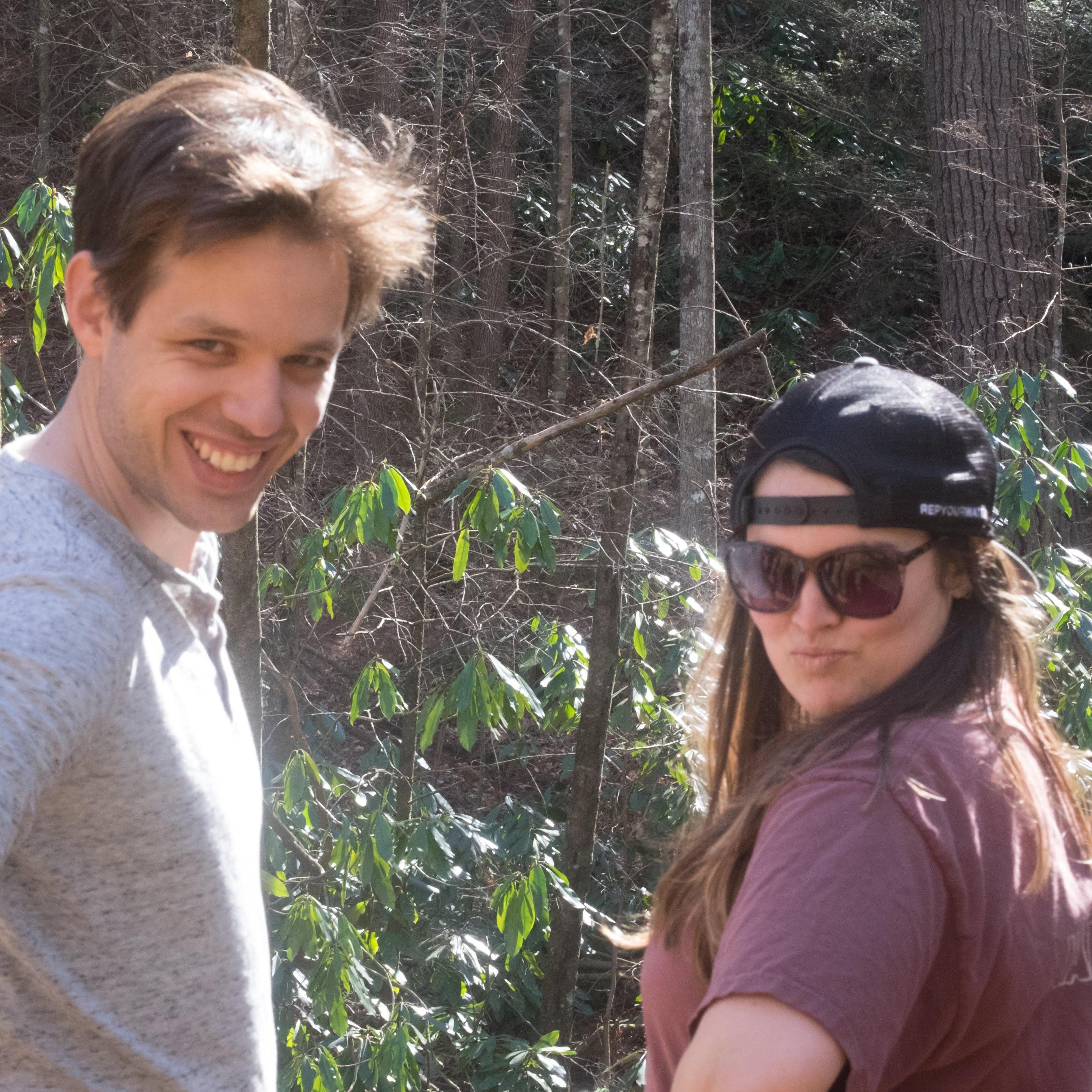 Practicing our modeling... in the woods...