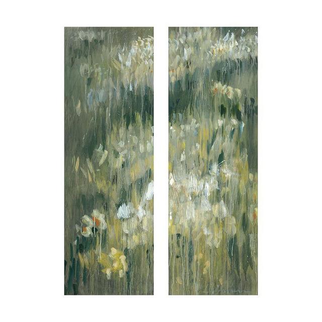 Monica's Field Canvas Wall Art By Lauren Herrera, Set Of 2, Large, 15"X46"