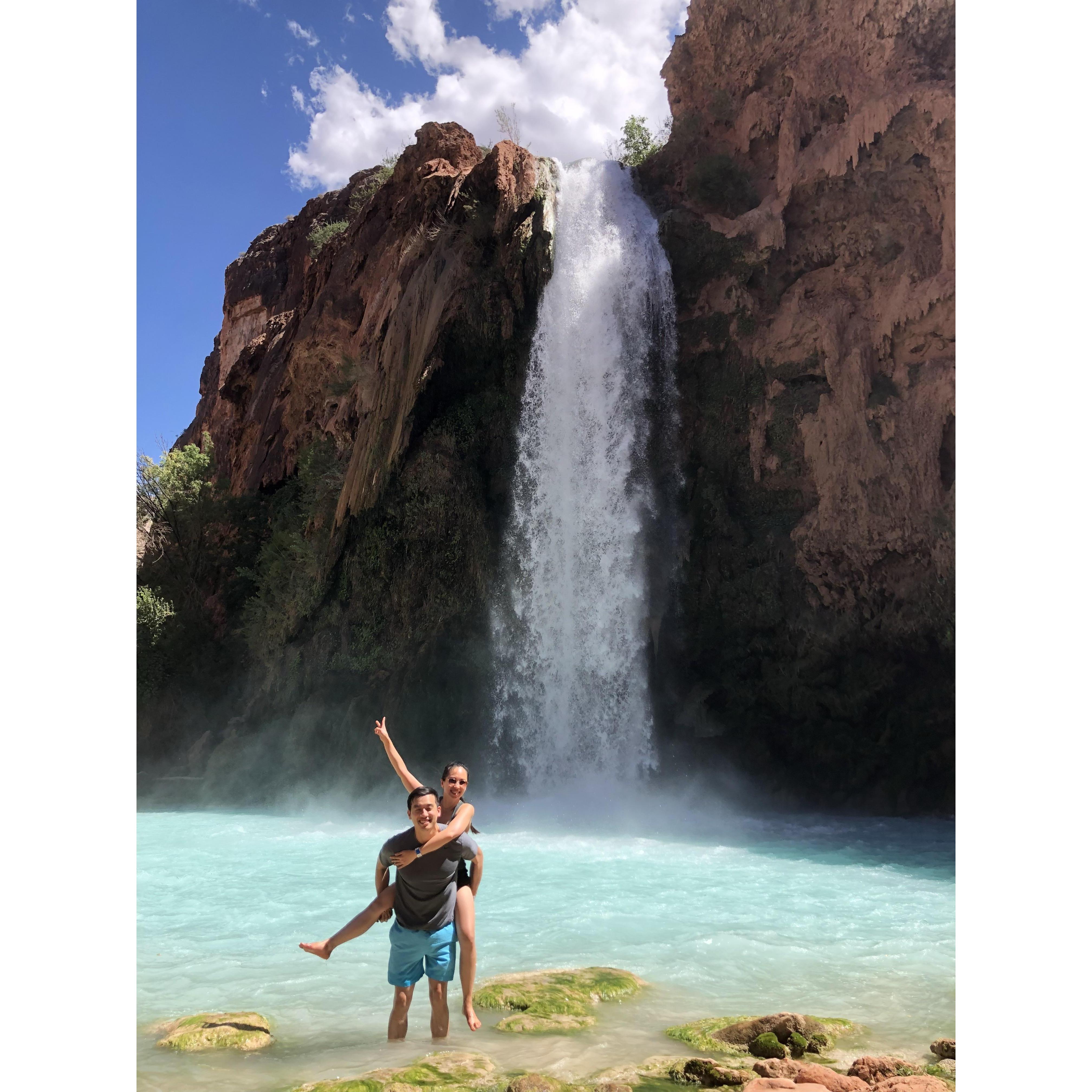 Catching waterfalls in Havasu Supai.