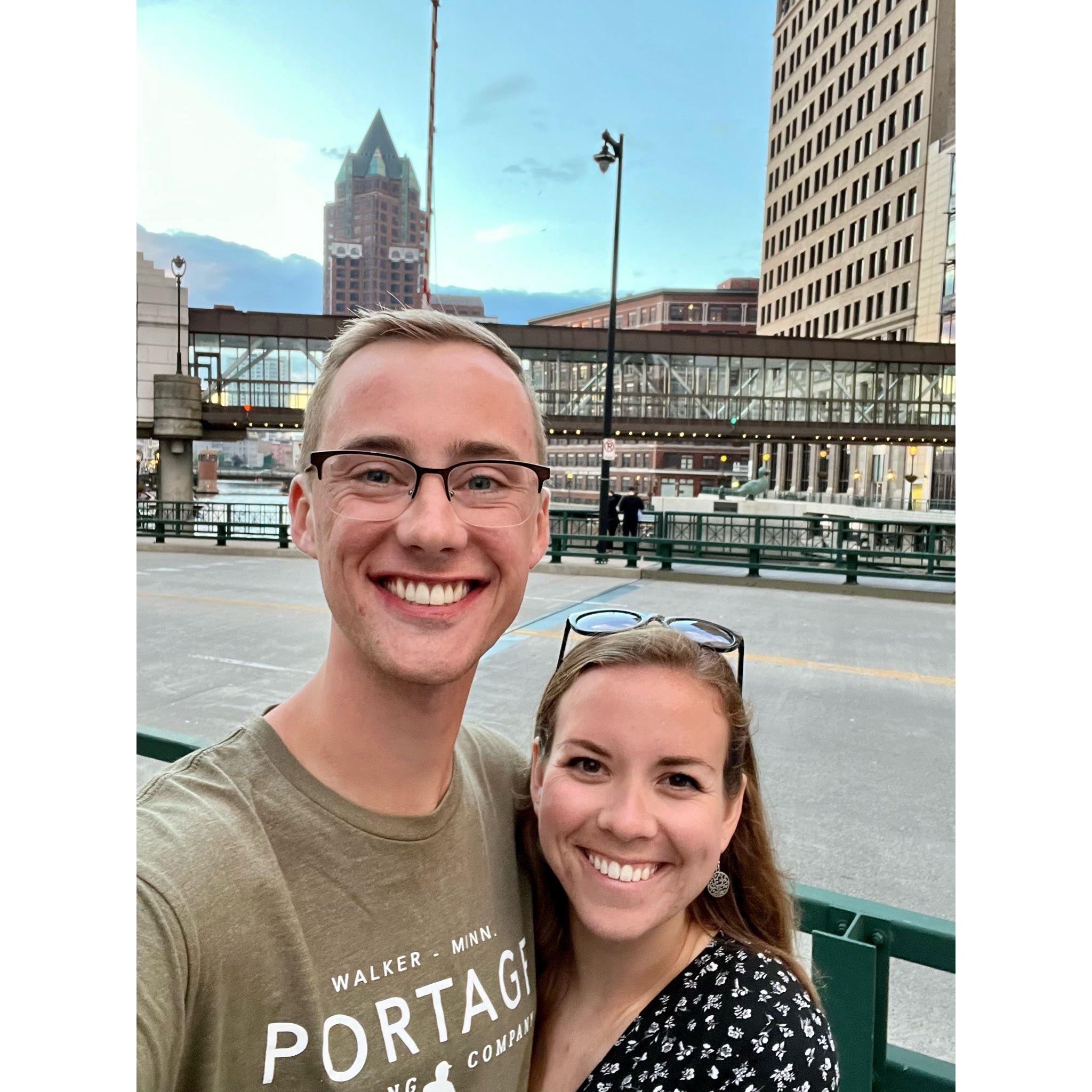 In Milwaukee to celebrate our friends Lizzy and Alex's wedding - 2022