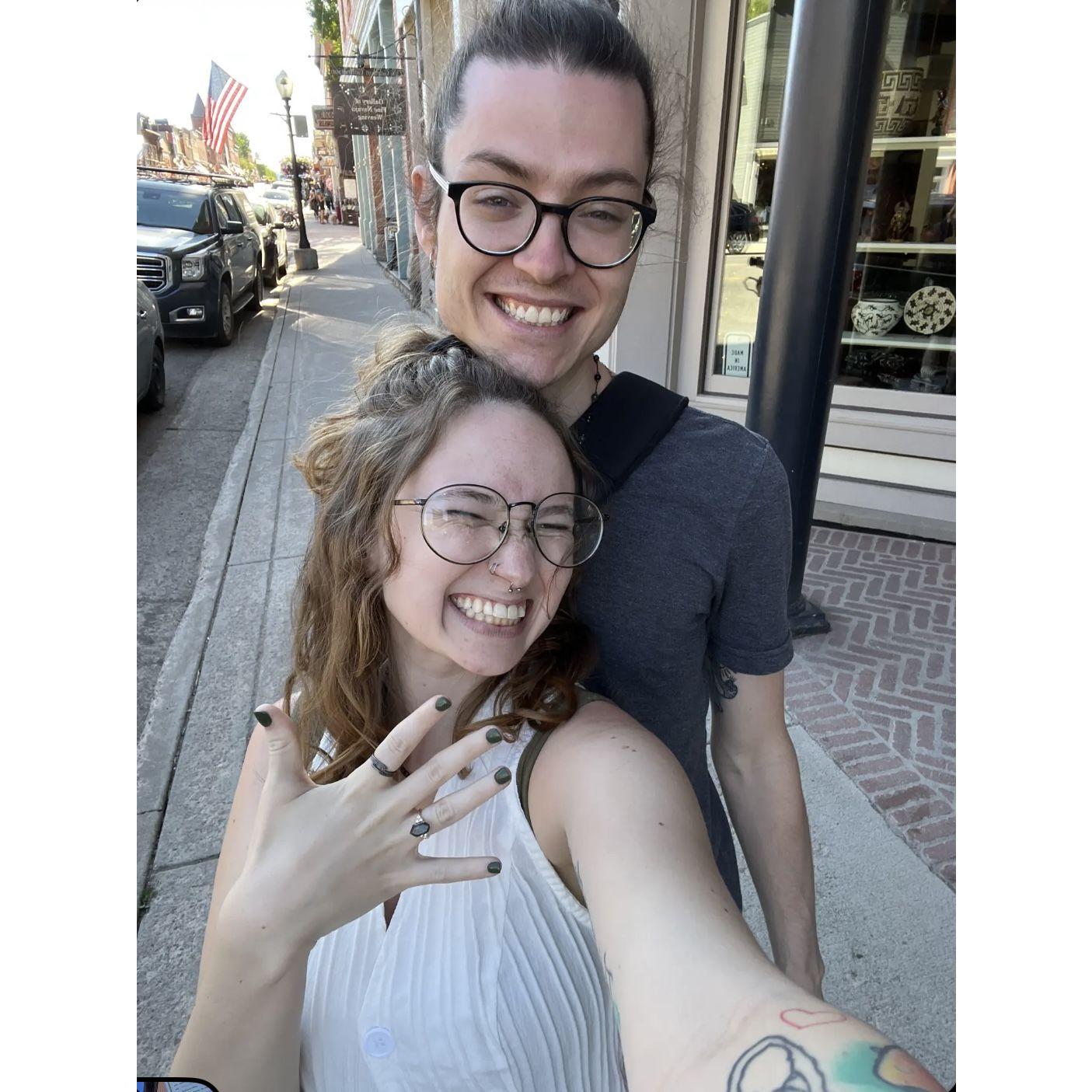 He proposed! 2023