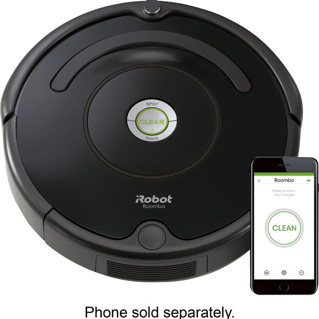 iRobot - Roomba® 675 App-Controlled Robot Vacuum - Black