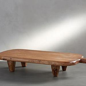 Blond Wood Paddle Pedestal, Large