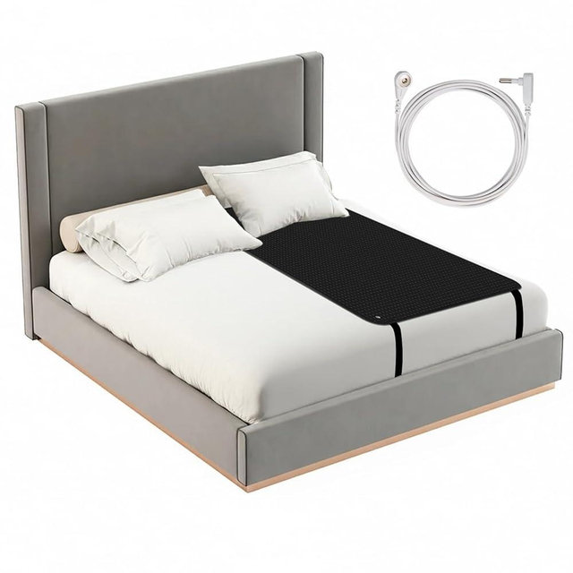COUSLEWI Grounding Mat for Bed, Grounding Pad for Sleeping, Grounding Mattress with Grounding Wire, Grounding Sheets Earth Connected Grounded Pad for Better Sleeping, Balance, 27x78Inch