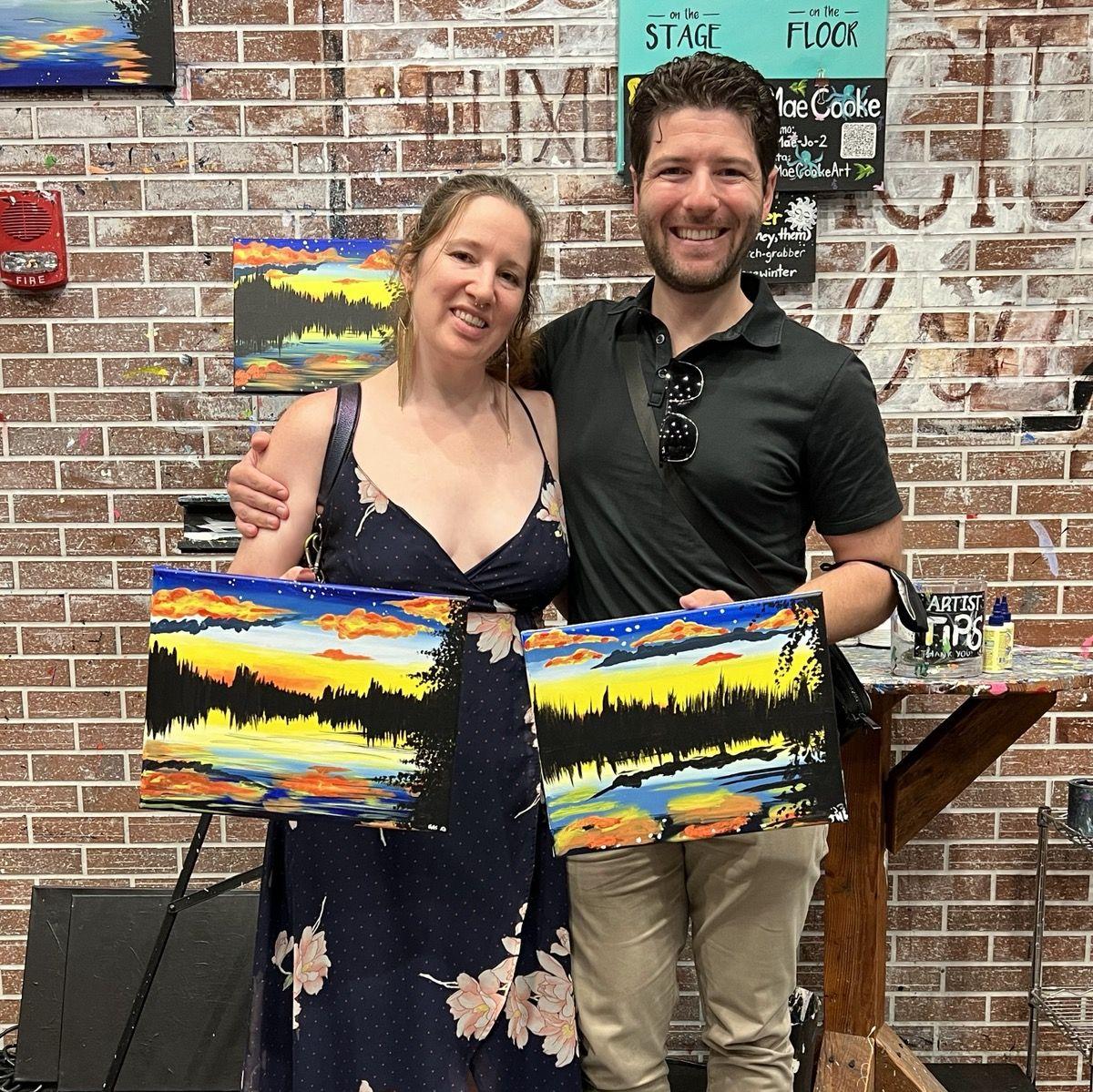 Paint night in West Hartford, CT - Aug 2023