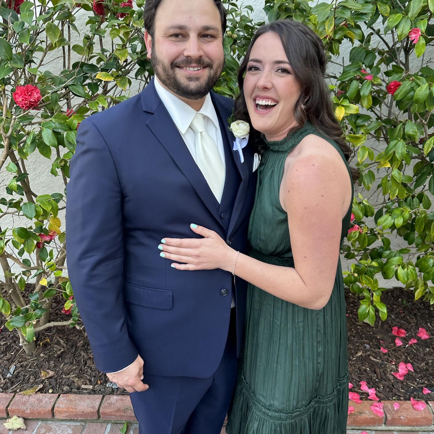 Celebrating Adam’s sister, Rachel, and her husband, Kyle’s wedding!