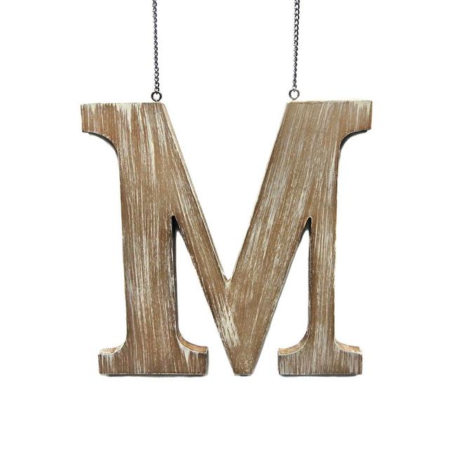 Bee & Willow™ Home Monogram Letter "M" Wood Door Hanger