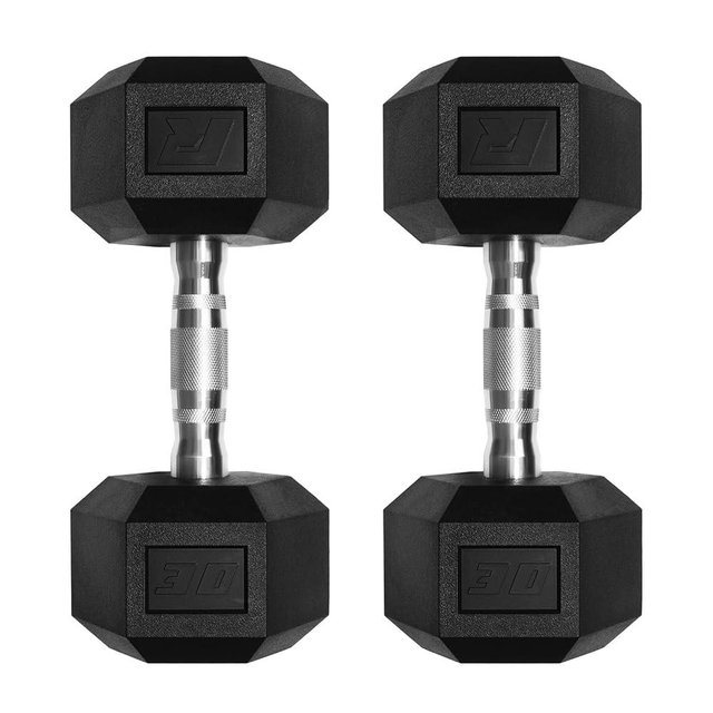 Ritfit 5-650 LBS PVC Encased Hex Dumbbell Sets with Optional Rack for Home Gym, Hand weight with Chrome Handle for Strength Training,Workouts