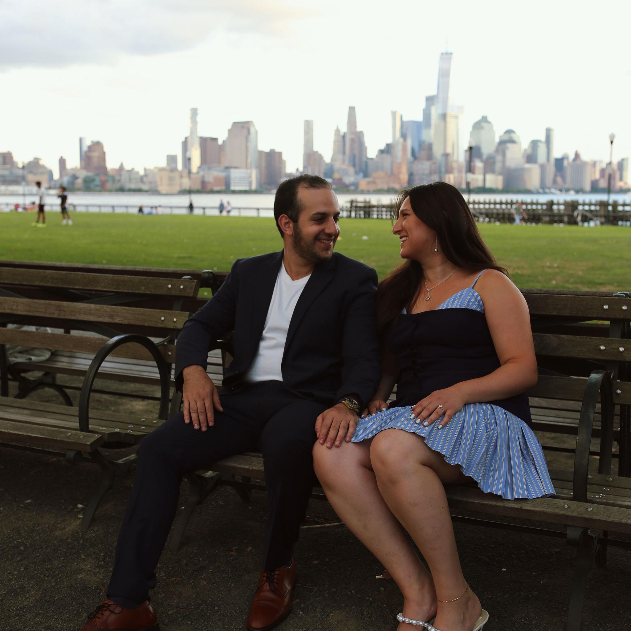 Hoboken has a special place in our hearts so we did a little engagement shoot by the waterfront! (shot by our favorite photographer, Regina)