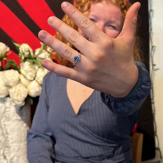 The morning we got engaged!