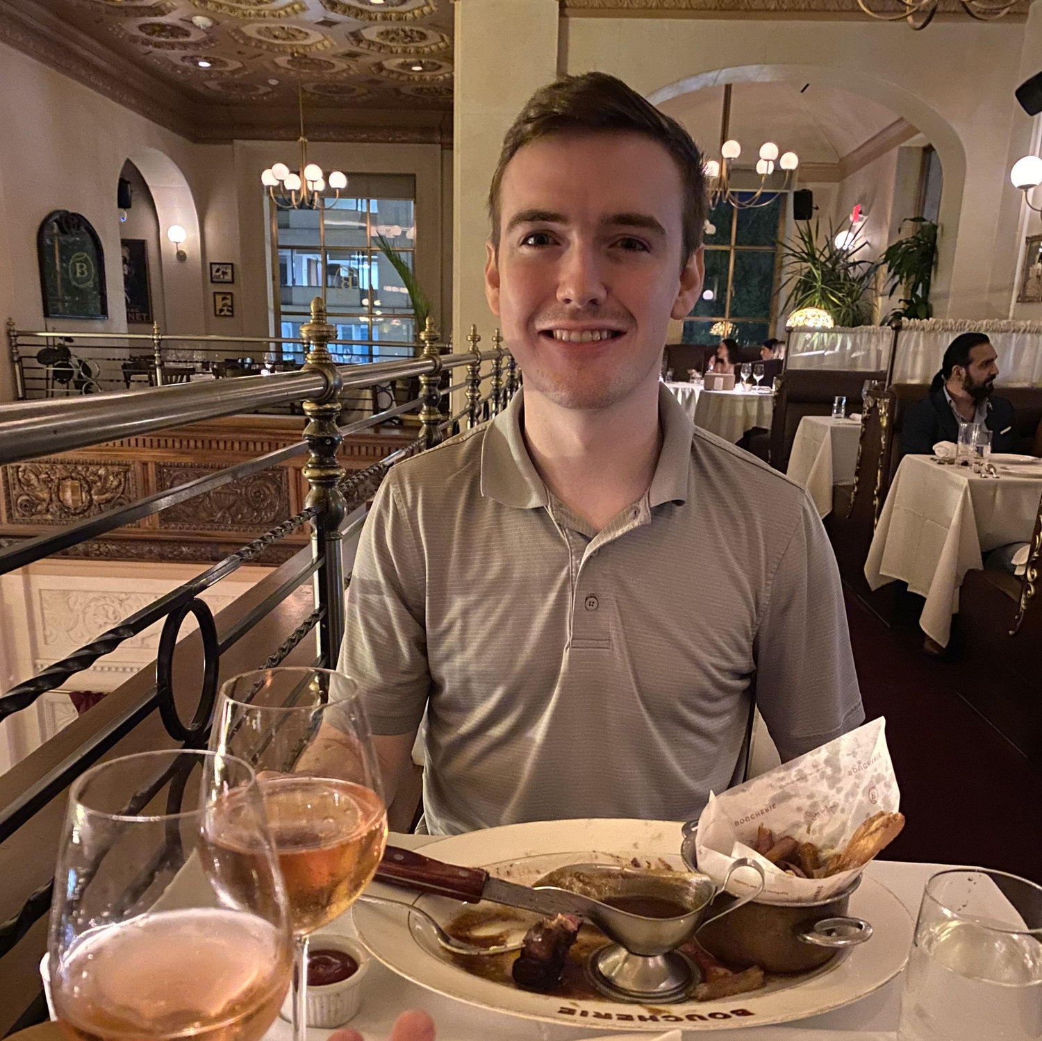 We walked to a beautiful restaurant in DC to celebrate the moment!