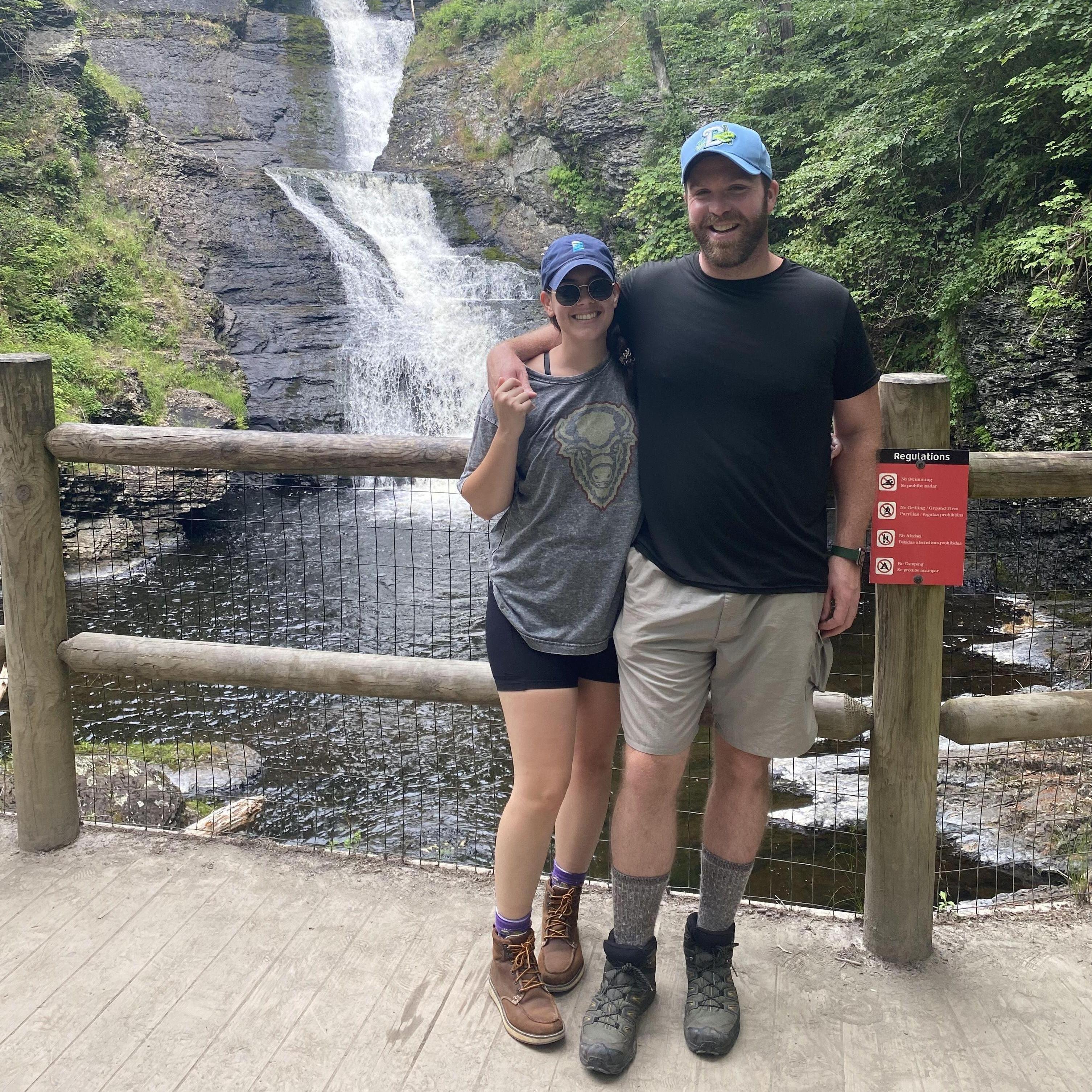 [July 2022] Cabin trip in the Poconos. Hike at Raymondskill Falls.