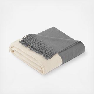Stockholm Color Block Faux Cashmere Throw Blanket