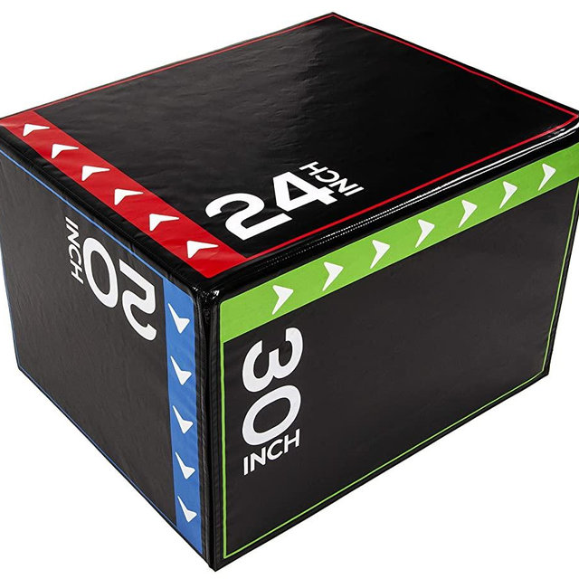BalanceFrom 3 in 1 20" 24" 30" Foam Plyometric Box Jumping Exercise