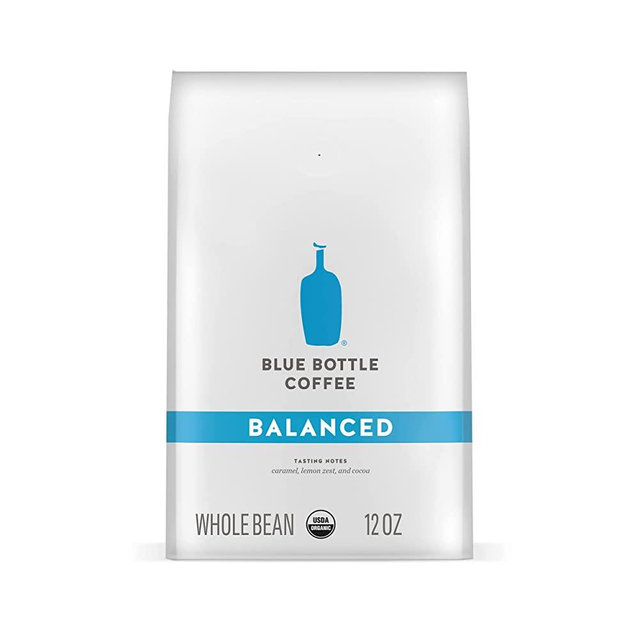 Blue Bottle Whole Bean Organic Coffee, Balanced, Medium Roast, 12 oz bag