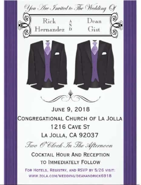 The Wedding Website of Dean Gist and Rick Hernandez