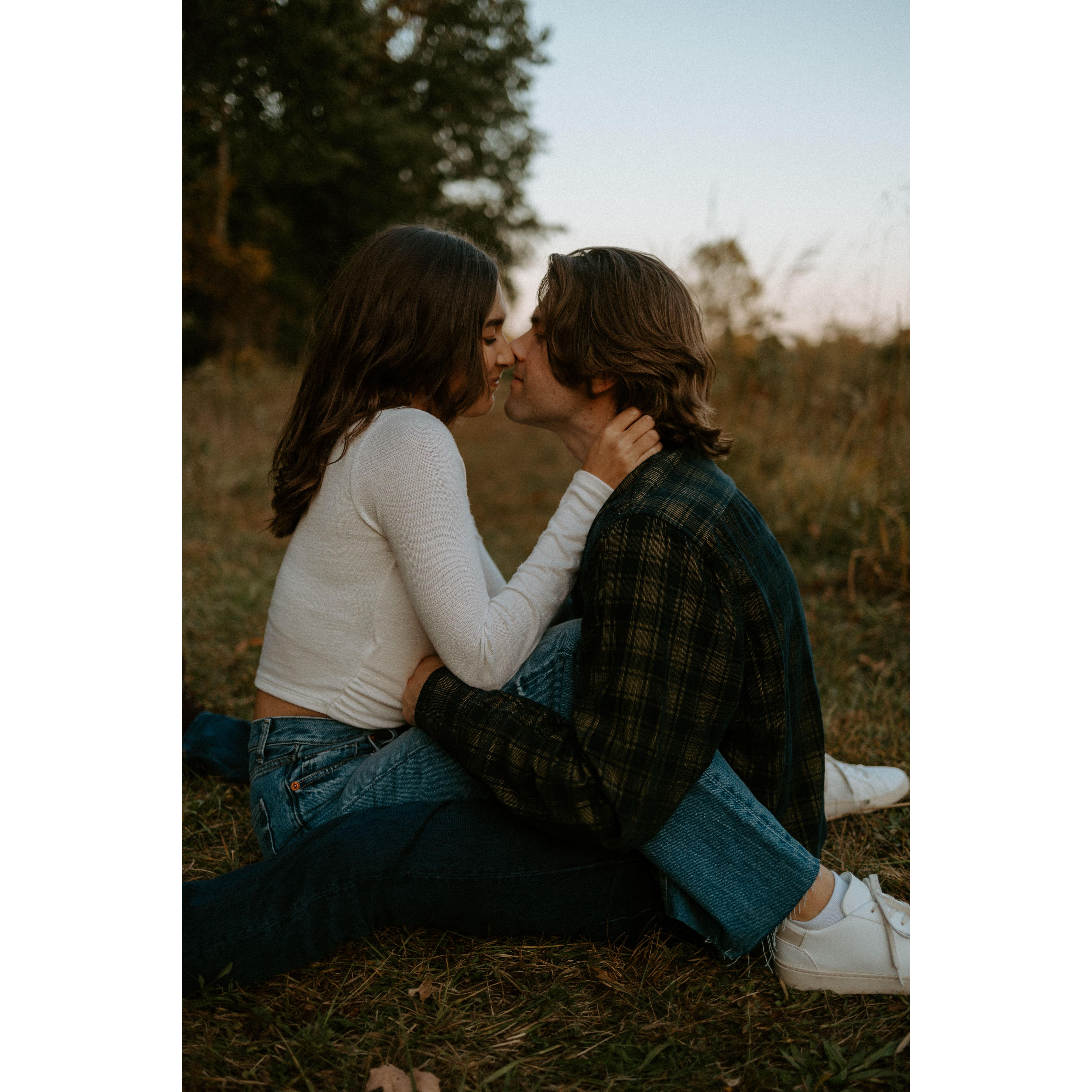 Engagement photos at Eagle Creek (Oct 2023)