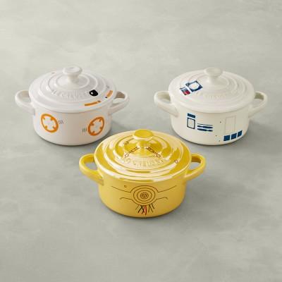 Le Creuset Stoneware Mini Round Cocotte, Star Wars Droids, Set of 3