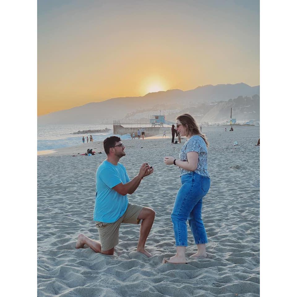 FINALLY ENGAGED! 8/2/21 at Will Rogers Beach in Los Angeles