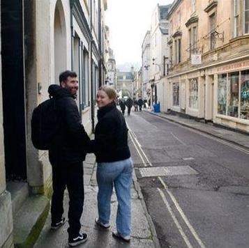 Exploring the UK while we live over here. This was in Bath with friends for Anneke's 30th birthday.