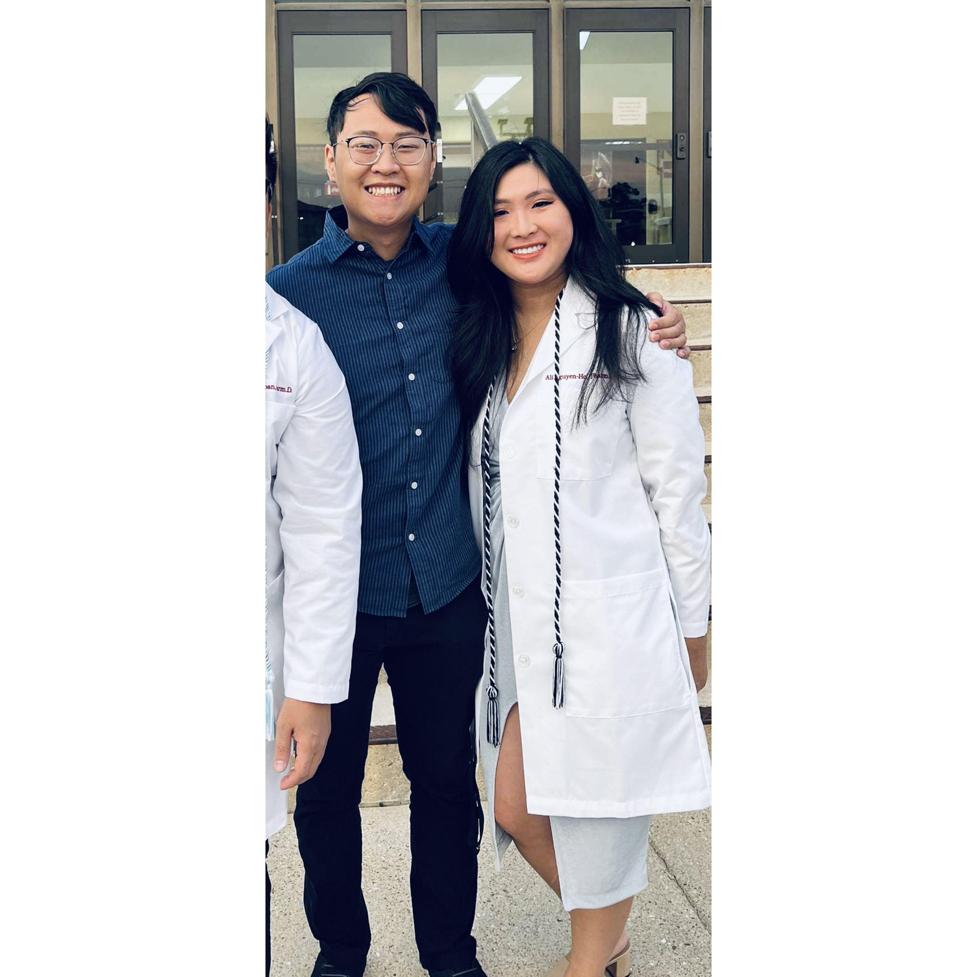 Ali's white coat ceremony