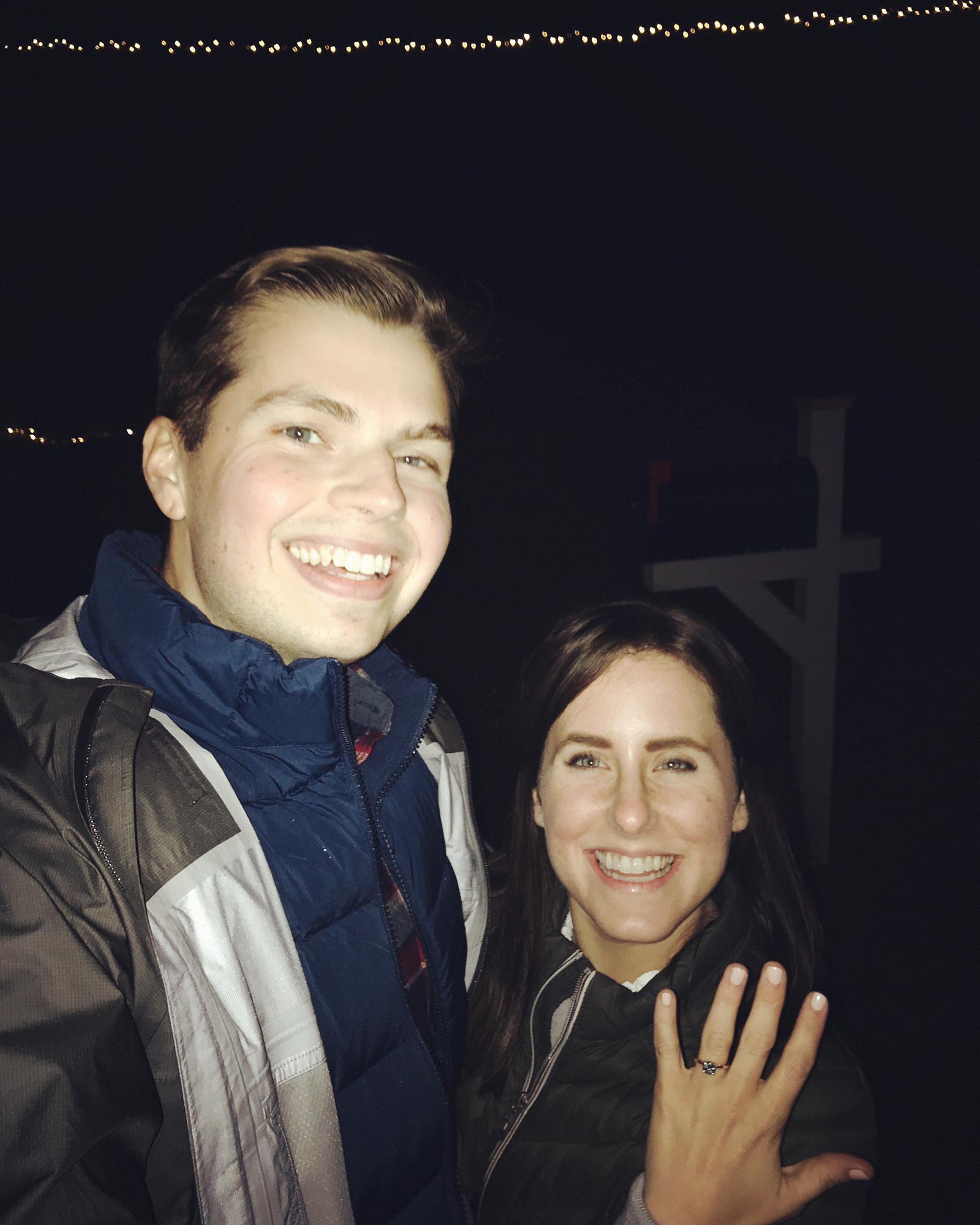 An engagement selfie and the best day!
