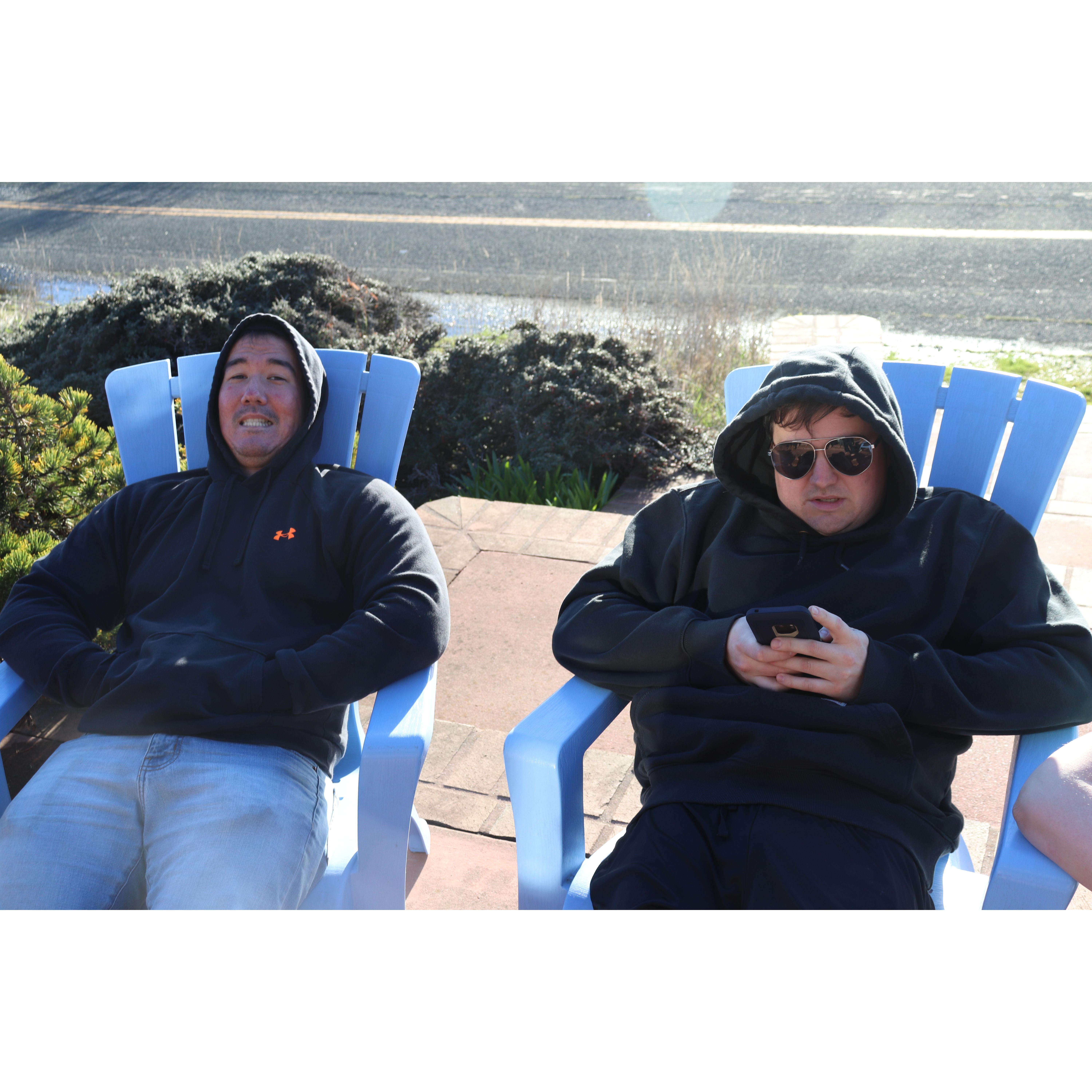 Josh and Alex hanging out!