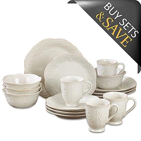 Lenox® French Perle 16-Piece Dinnerware Set in White