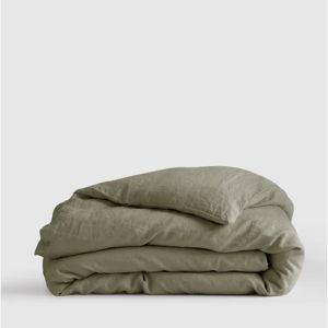 Quince Linen Duvet Cover in Willowleaf | King