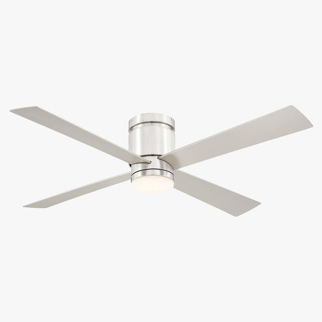 Kwartet 52" INDR/OTDR CLNG Fan, BRSH Nickel & LED CCT Select LGT Kit
