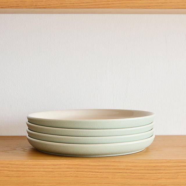 Aaron Probyn Kaloh Dinnerware Dinner Plate Celadon Speckled Set of 4