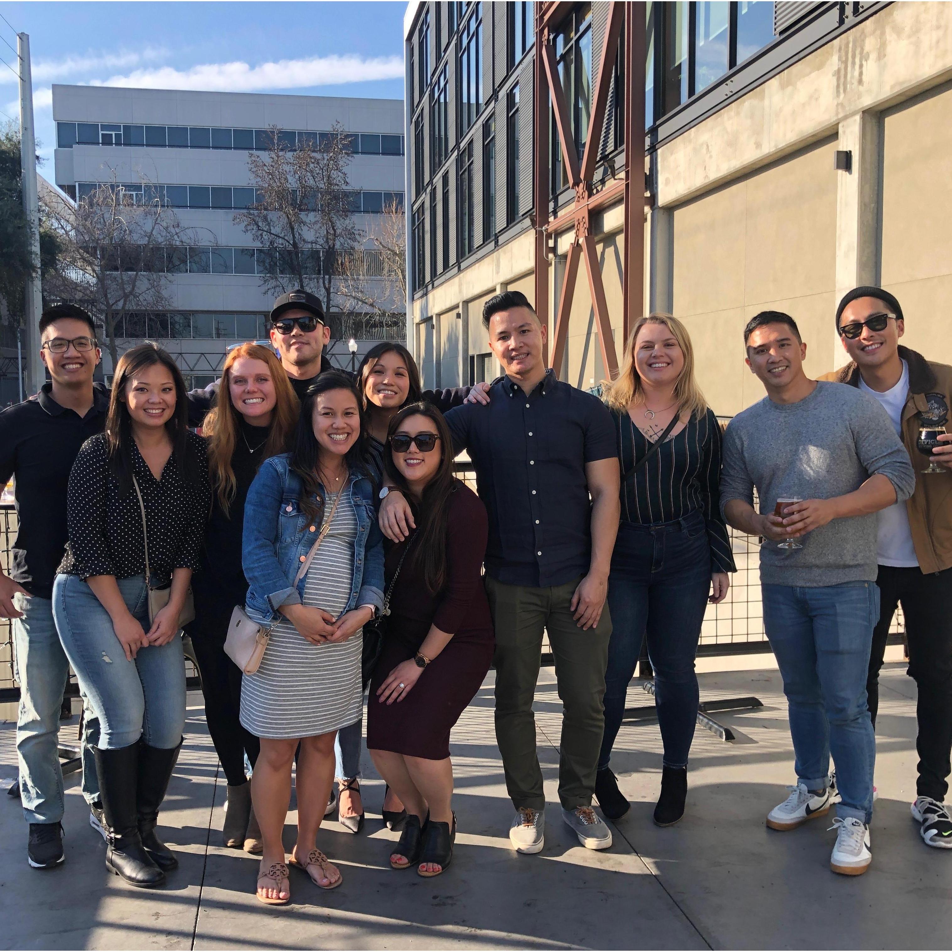 Our beloved bridal party, (missing Mike Vo)