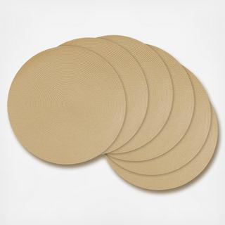 Round Woven Placemat, Set of 6